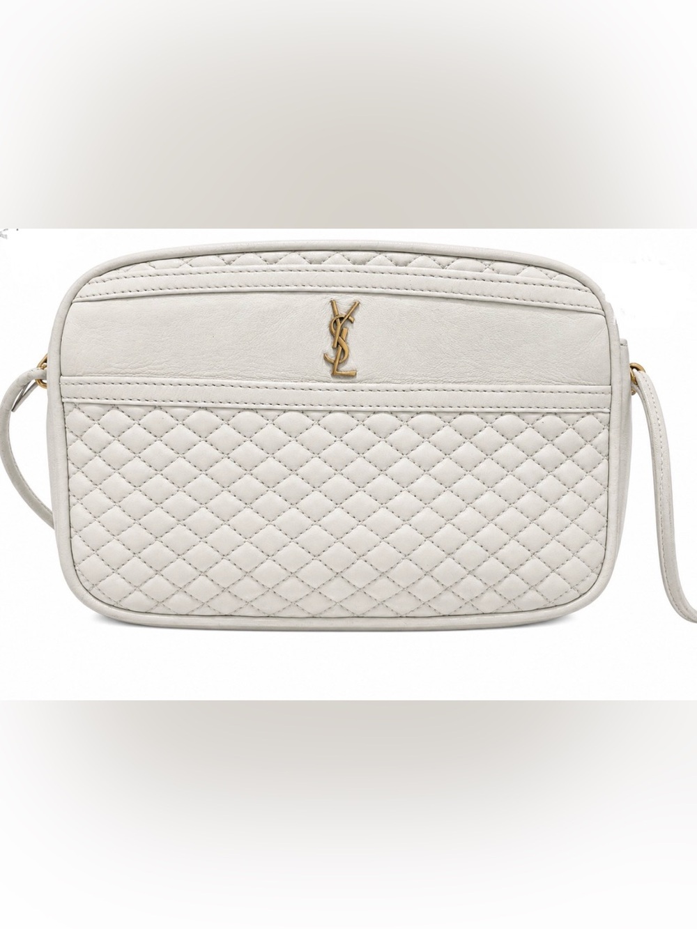 Saint Laurent Quilted Monogram Victoire Camera Bag